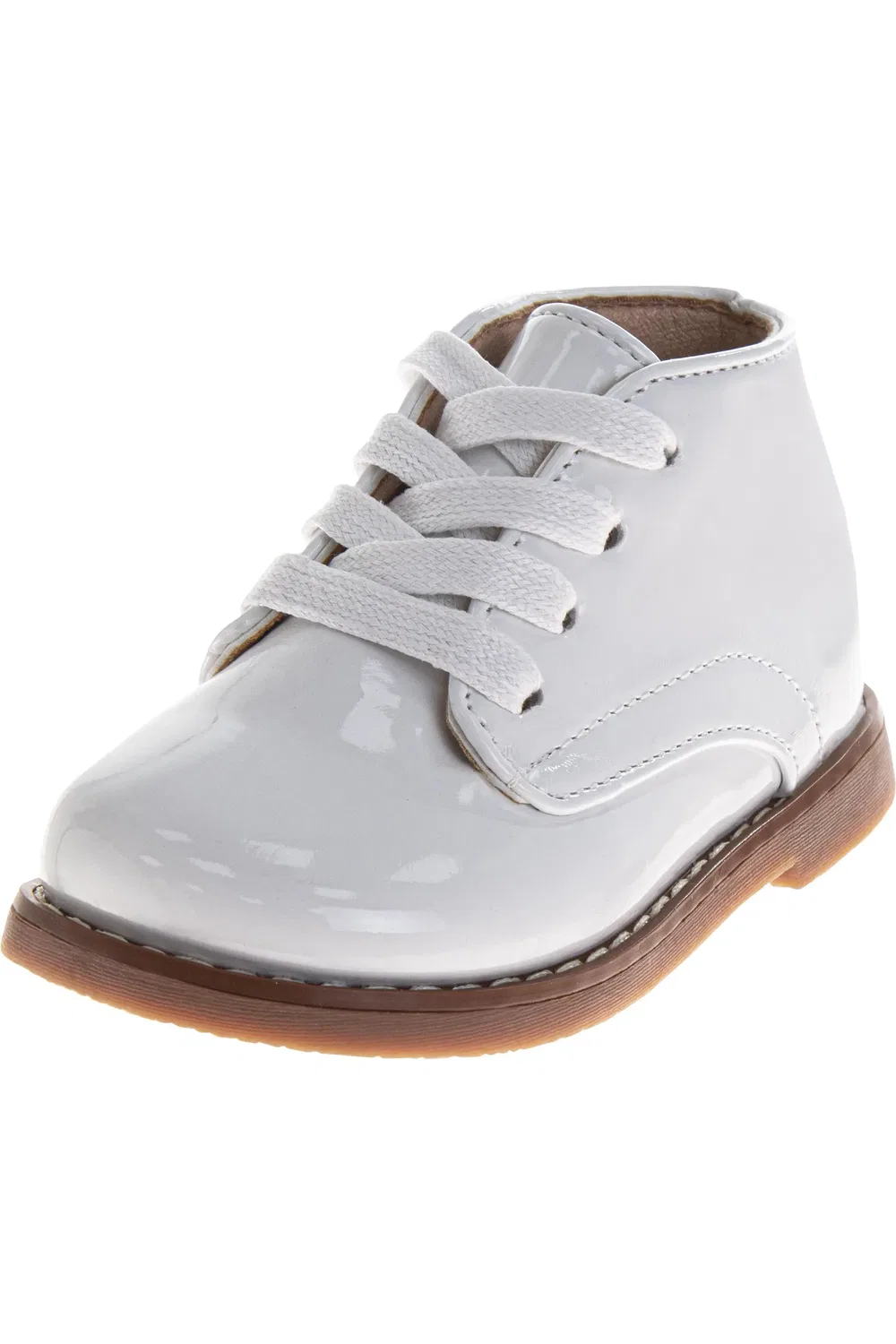 Детские туфли оксфорды на шнуровке Josmo, White Patent