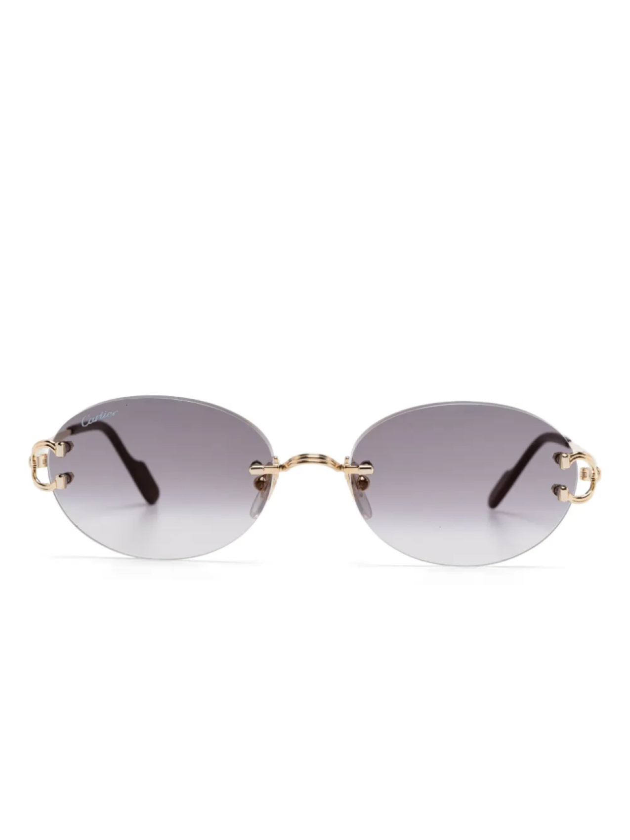 

Солнцезащитные очки без оправы Cartier Eyewear, золотой