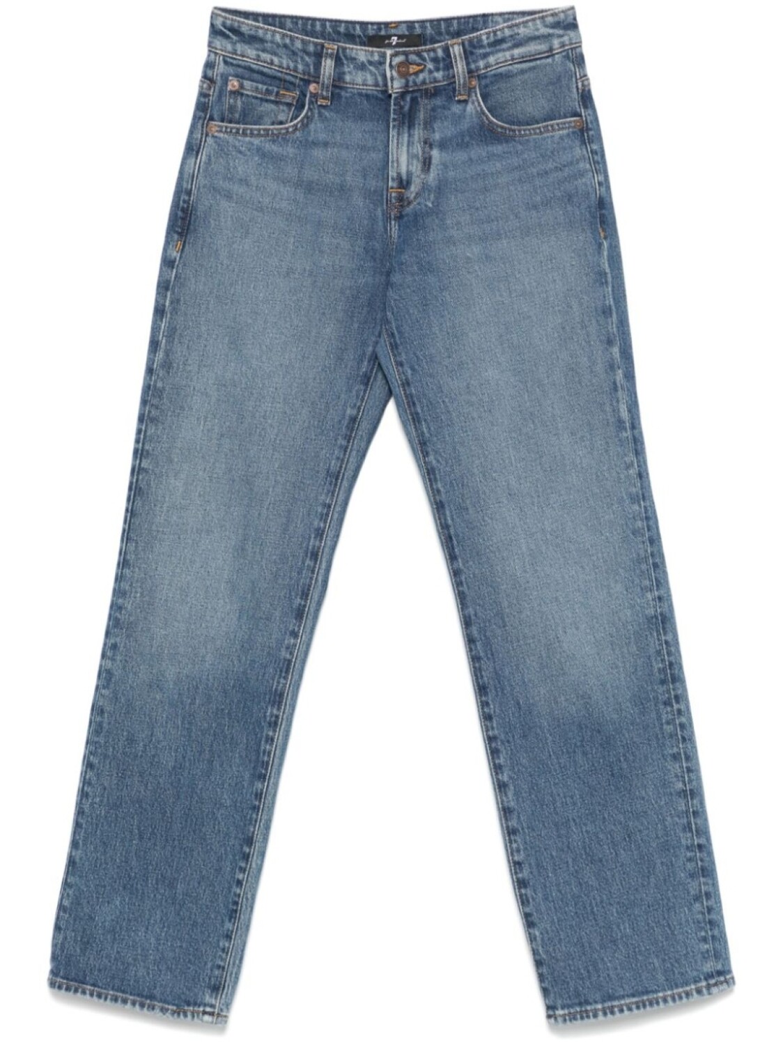 

7 For All Mankind прямые джинсы Calie, синий