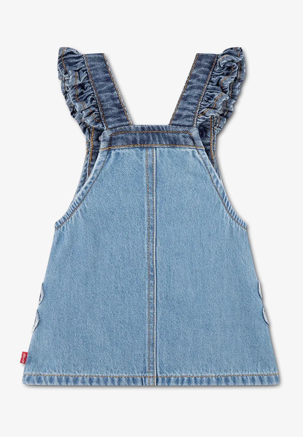 Платье-Юбка с цветочным принтом и карманами - джинсовое платье Levi'S, Light-Blue Denim — фото 2