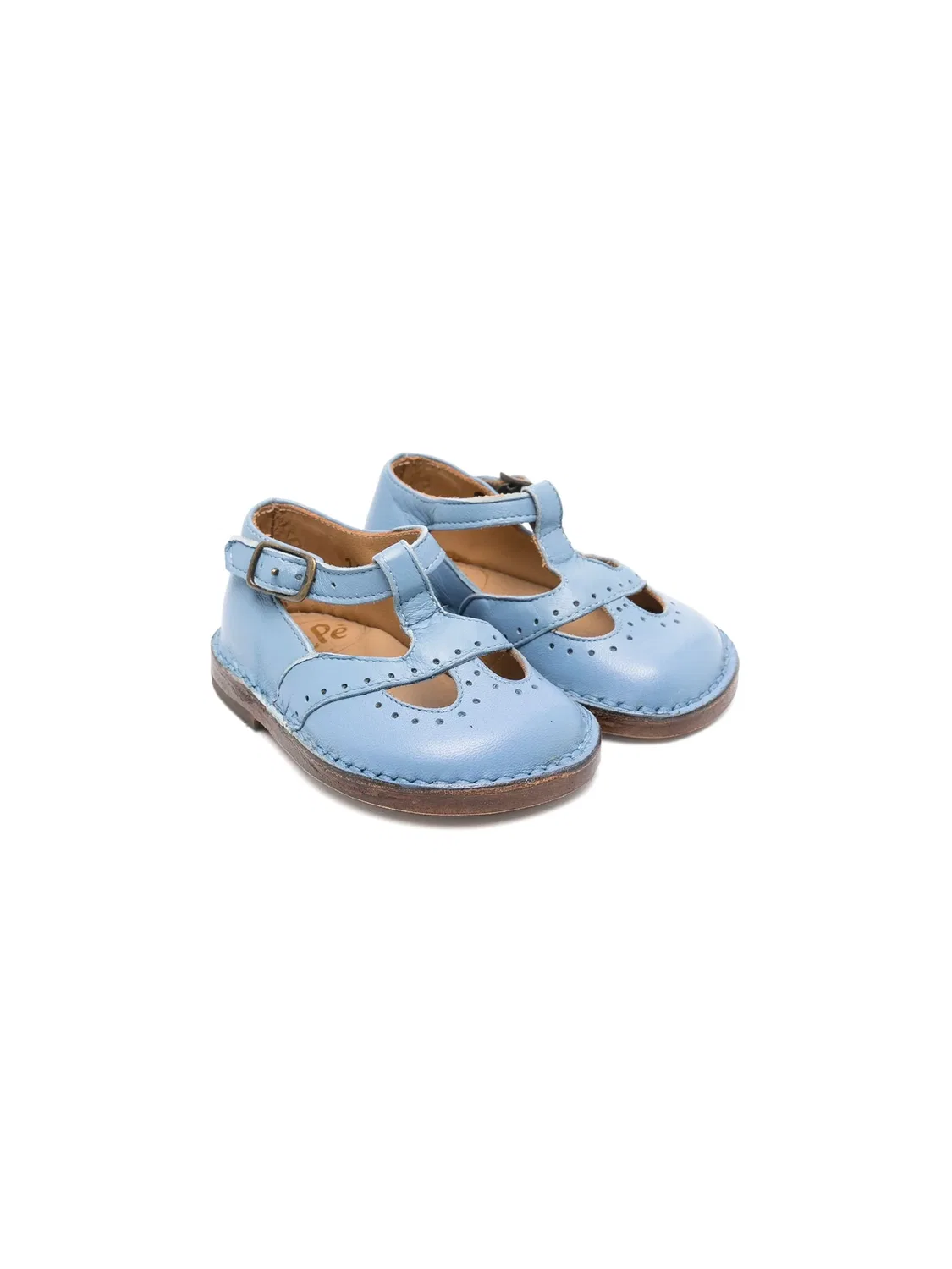 Pèpè Кожаные сандалии cornflower blue
