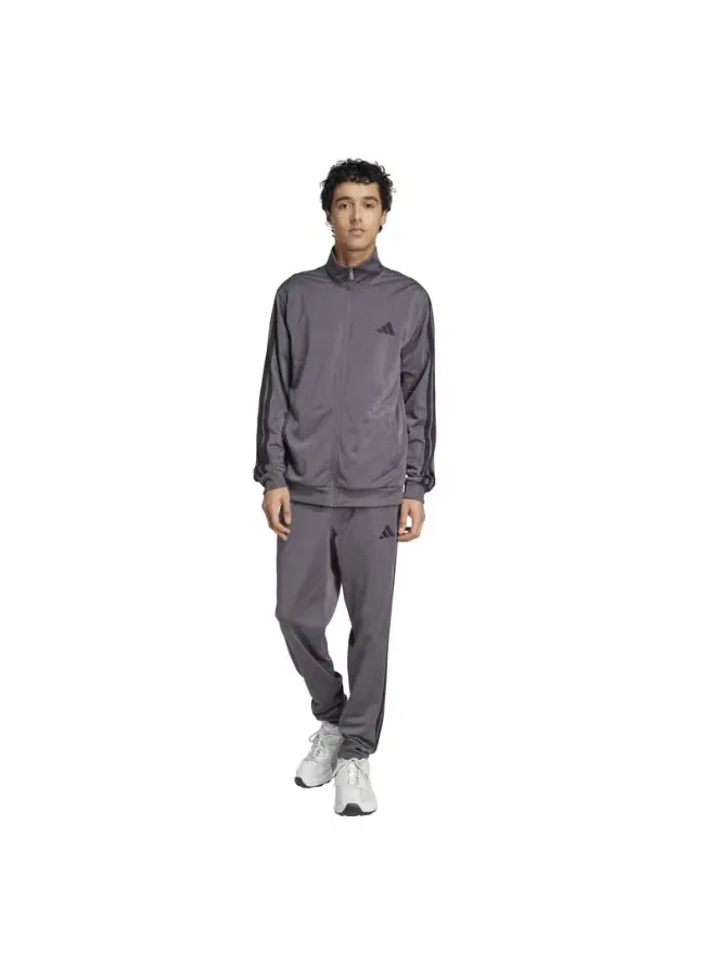 Костюм спортивный с лампасами Dayready 3-stripes Adidas, серый — фото 4