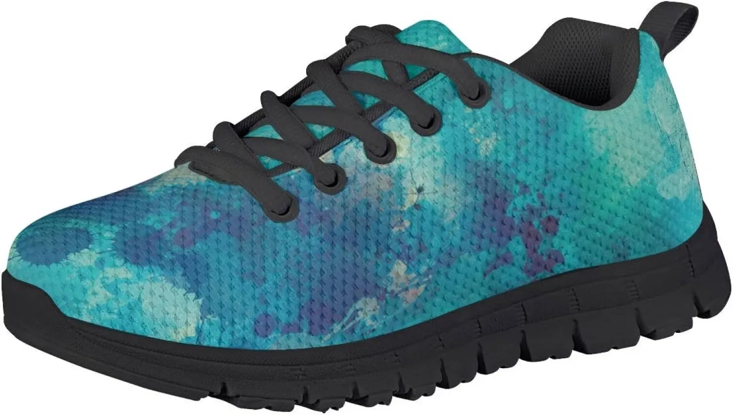 Детские кроссовки для девочек без шнурков, модель Girls Athletic Shoes Kids Slip on Shoes Girls 3-10 Years Old Toddler Sneakers Black, Green Art Ink — фото 2