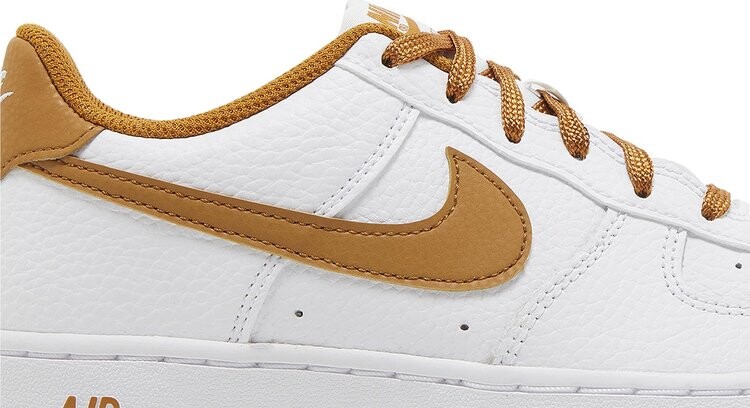 Кроссовки Air Force 1 GS 'White Desert Ochre', белый — фото 2