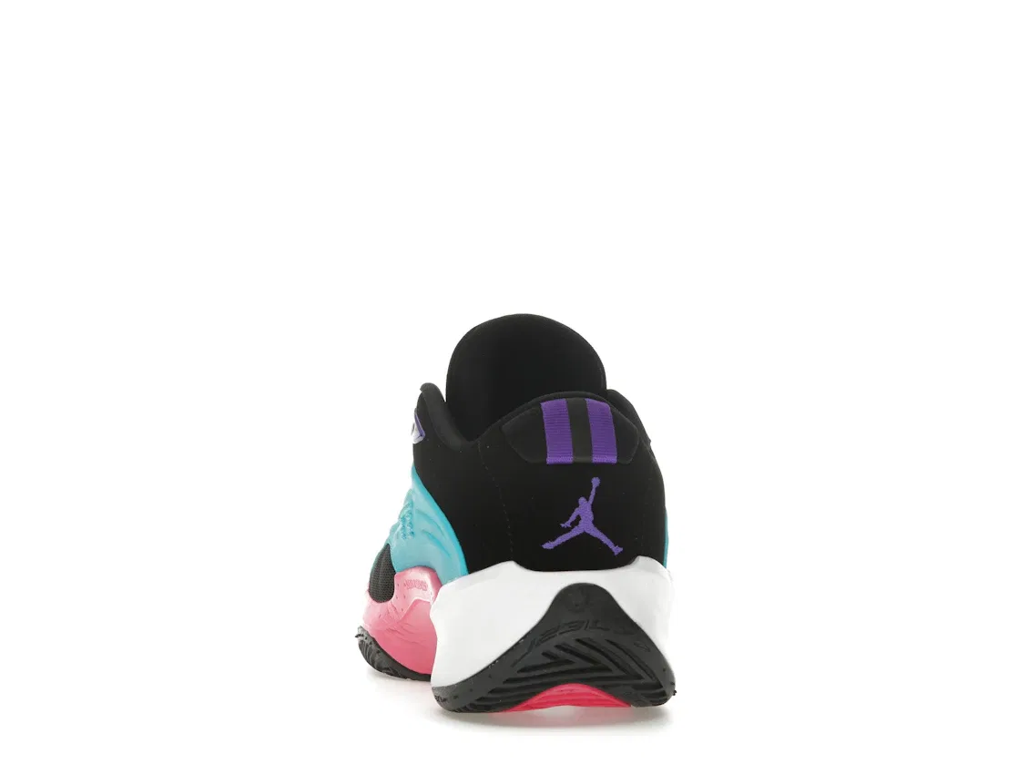 Детские кроссовки для мальчиков с принтом Jordan Luka 3, Chlorine Blue/Hyper Pink/Hyper Grape/Black — фото 4