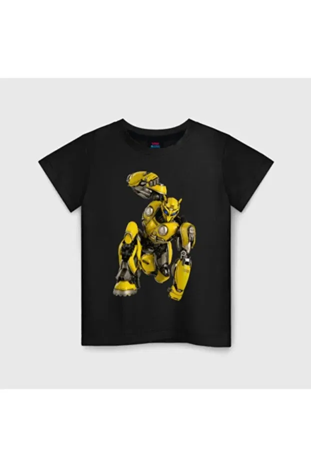 Детская футболка для мальчиков с принтом Bumblebee 2 Daxia, Black