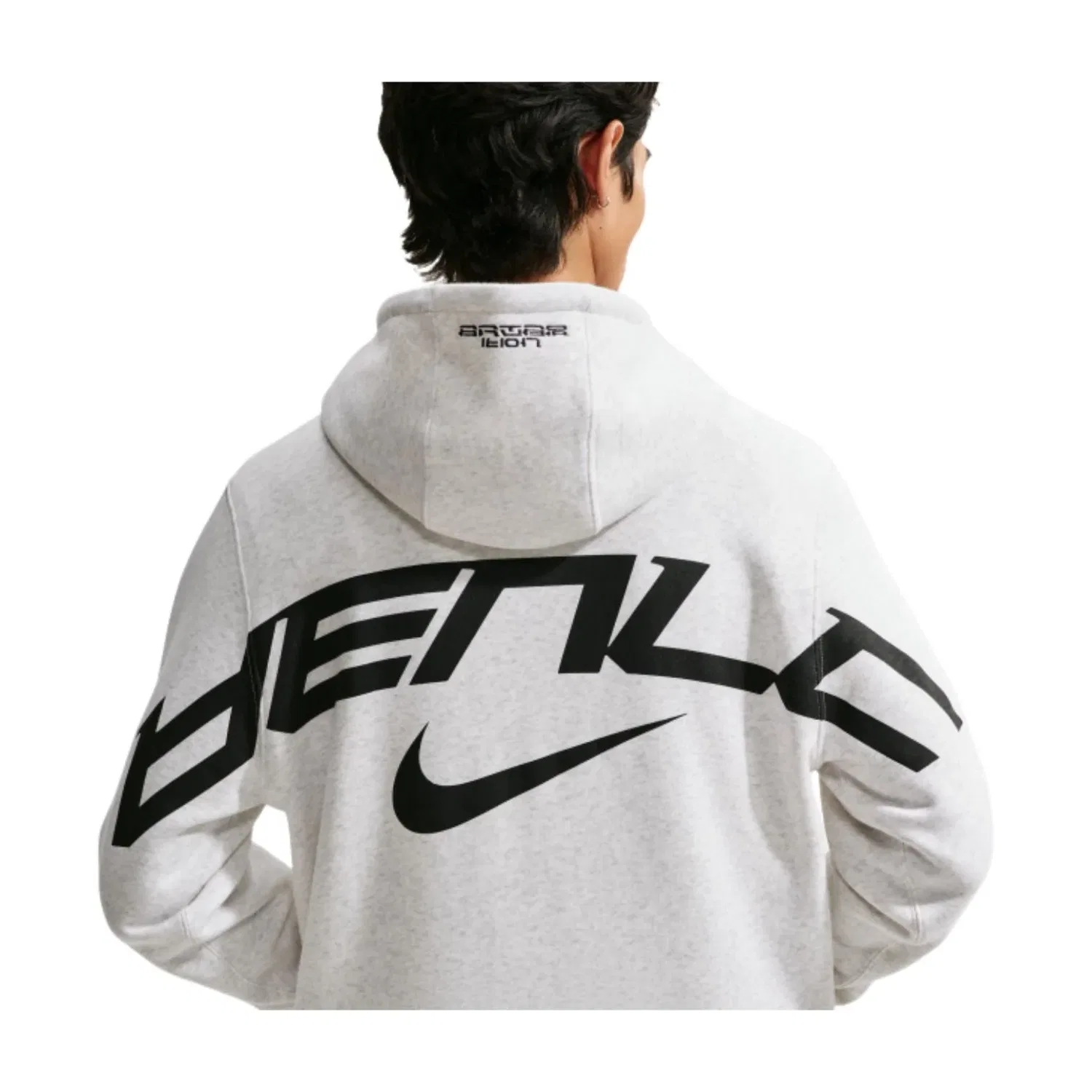 Мужское худи BTS Fleece Pullover Hoodie 'Birch Heather' Nike, Birch Heather — фото 2