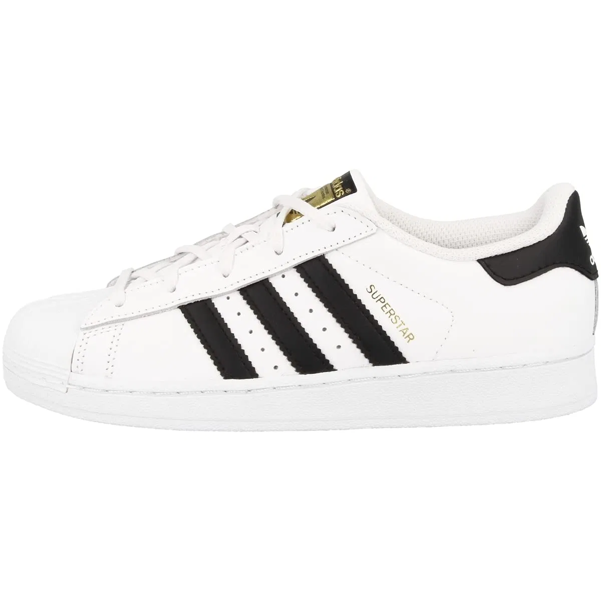 Детские кроссовки для мальчиков с закрытым носком Superstar C Adidas Originals, White White Core Black