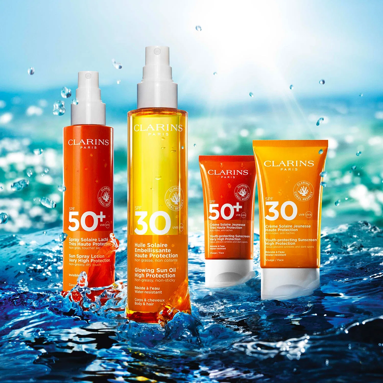 Солнцезащитный крем для лица SPF 50+ с сухим финишем, 50 мл, CLARINS — фото 4