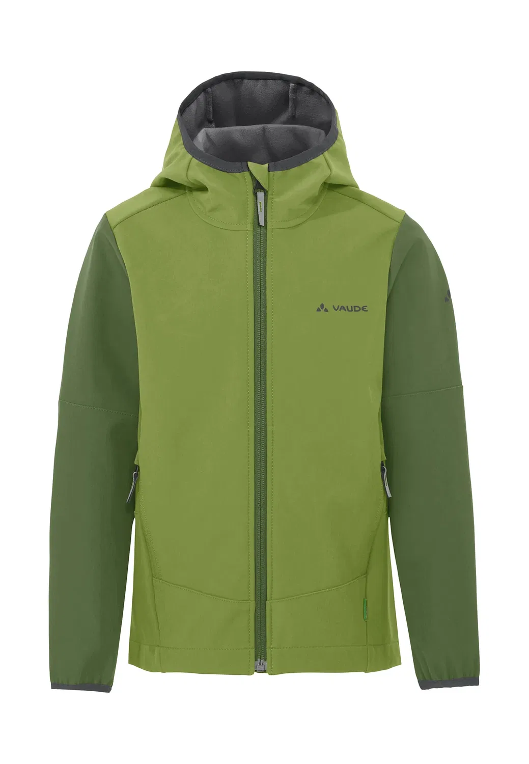 Детская куртка Jacken Caprea Softshell, унисекс - куртка из софтшелла Vaude, Green Pepper