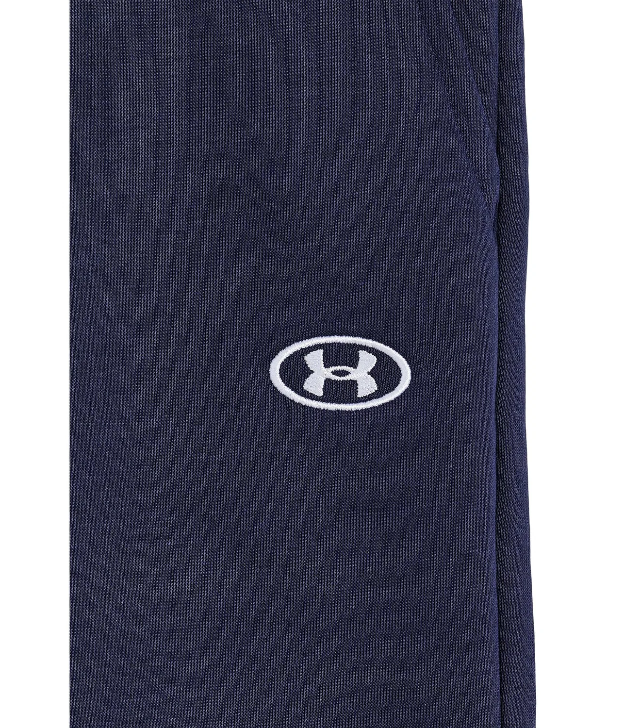 Спортивные брюки Rival Fleece (для детей постарше) Under Armour Kids, Midnight Navy/White — фото 3