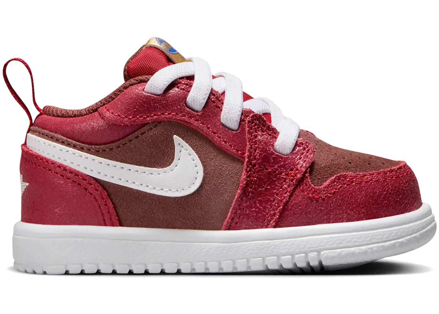 Детские кроссовки Lifestyle Jordan 1 Low ALT SE Bread, Butter & Sole Jordan, Dark Pony/Varsity Red/Metallic Gold/White