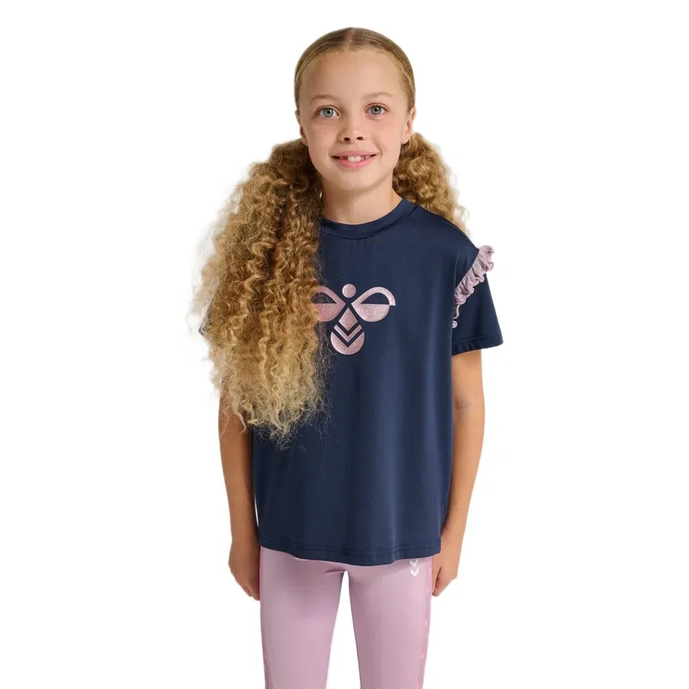 Футболка с коротким рукавом Mix Glitter Hummel, синий