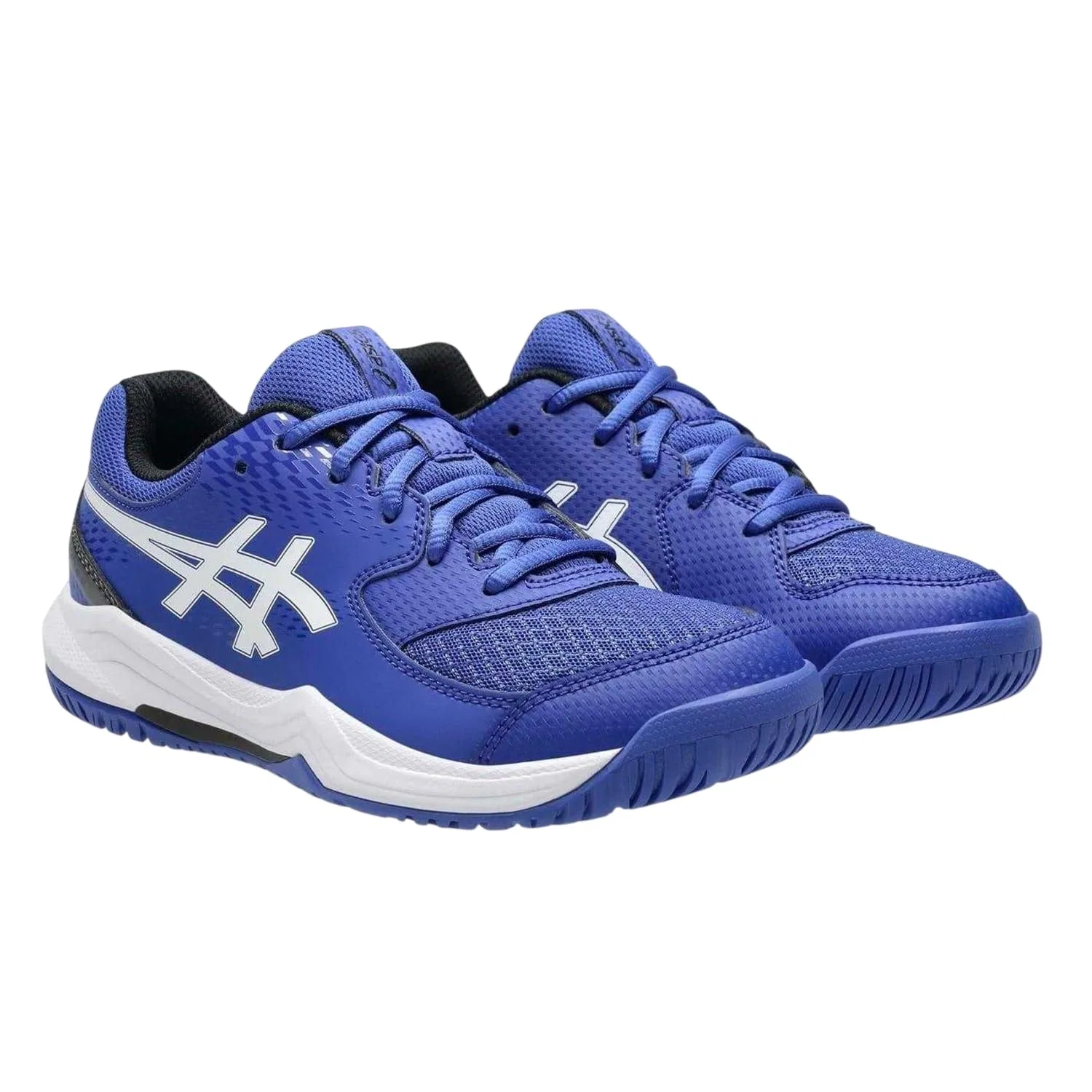 Детские кроссовки для мальчиков ASICS Gel Dedicated 8 Gs, Dark Cobalt White — фото 3