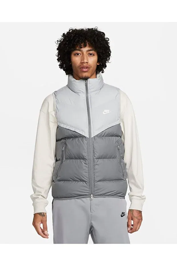 Мужская пуховая жилетка без рукавов Storm-Fit Windrunner Nike, Gray