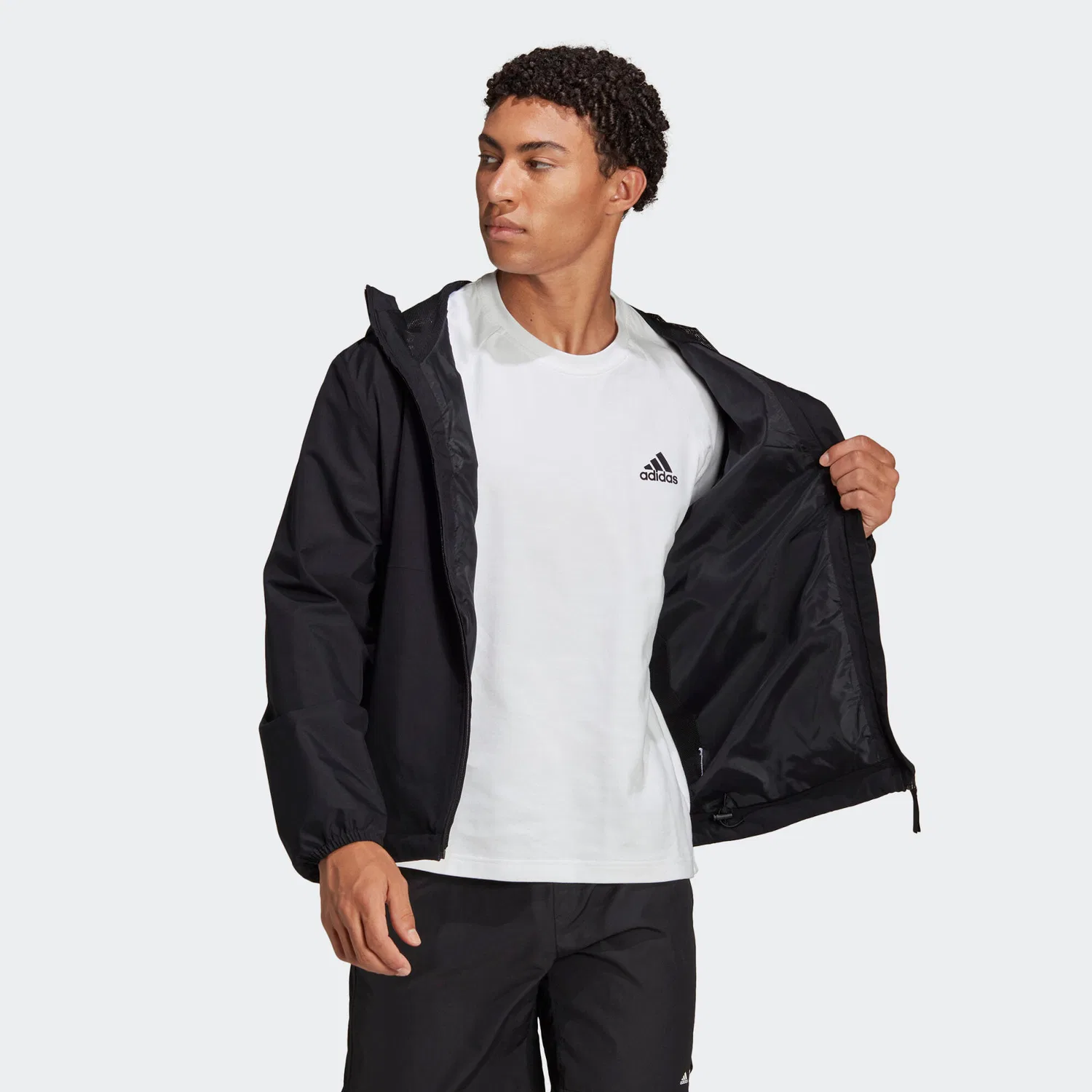 Мужская дождевая куртка RAIN.RDY Adidas, Schwarz — фото 3