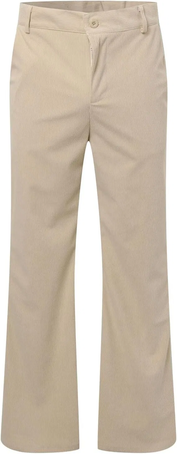 Мужские брюки клеш из вельвета, Slim Fit, хаки — фото 3