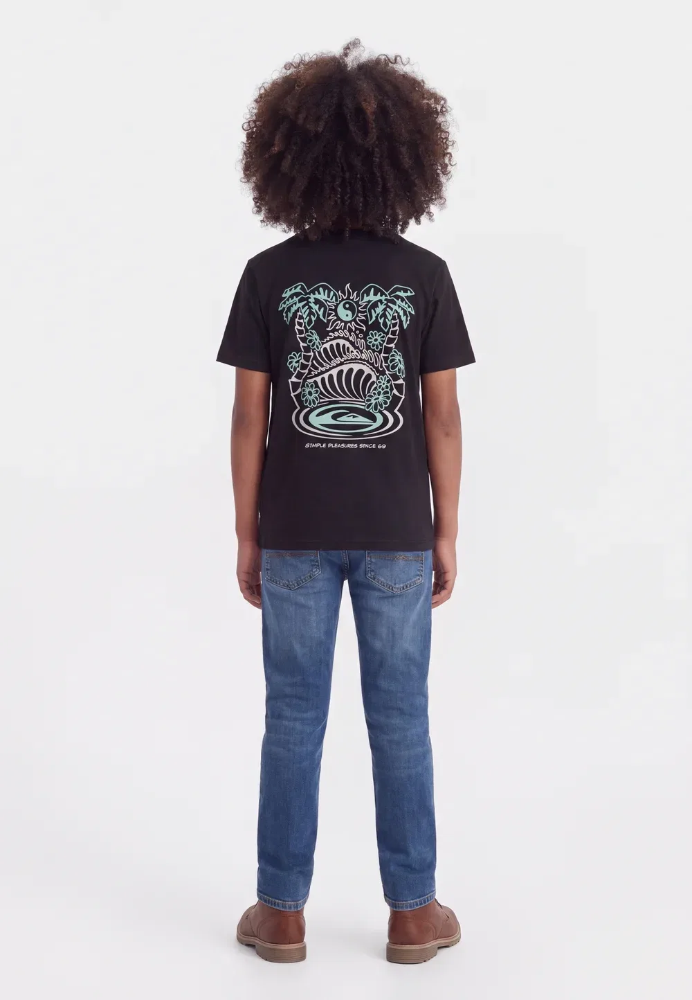 Fusion - футболка с принтом Quiksilver, Black — фото 2