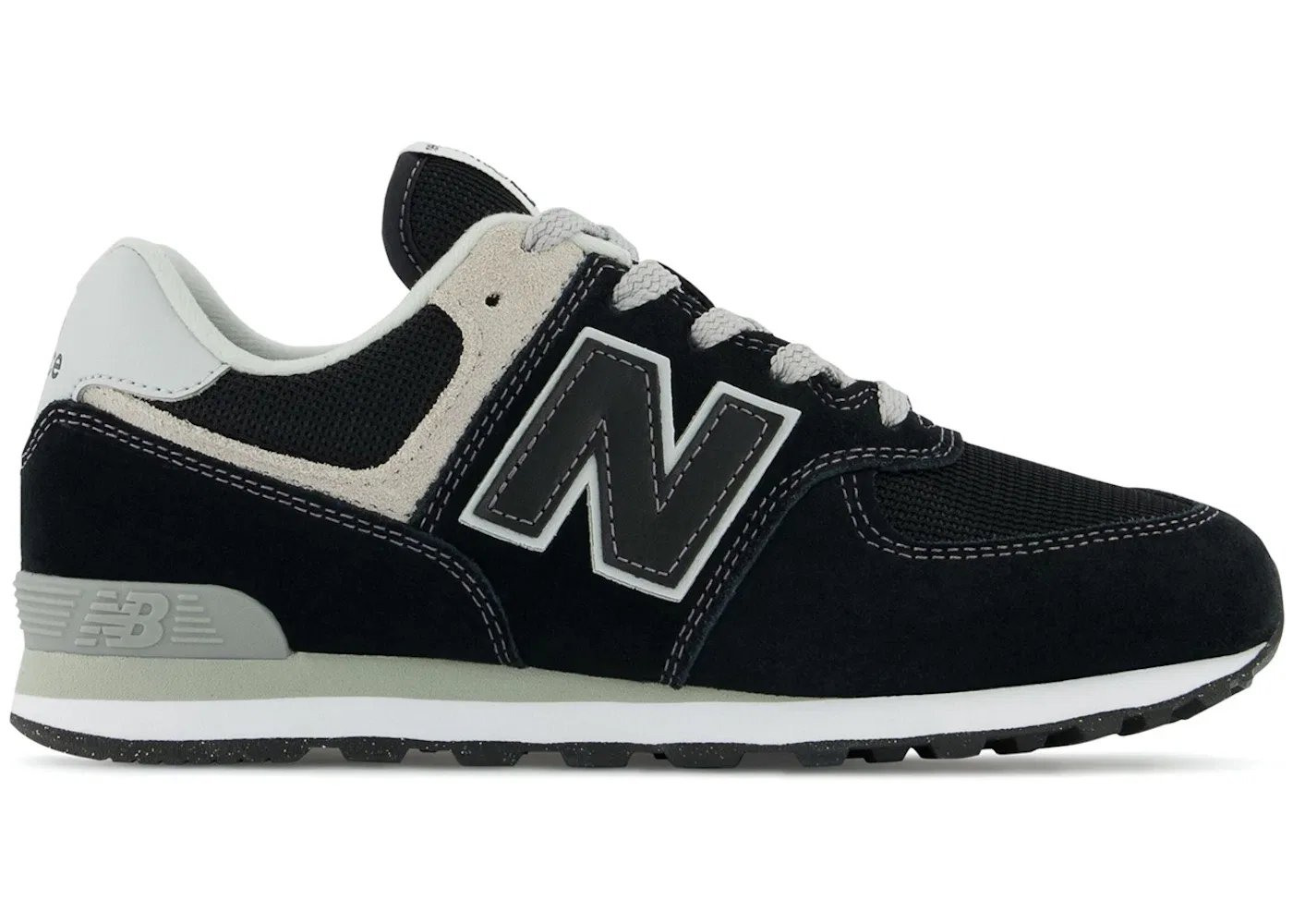 Детские кроссовки с повседневным стилем New Balance 574 Core, Black/White