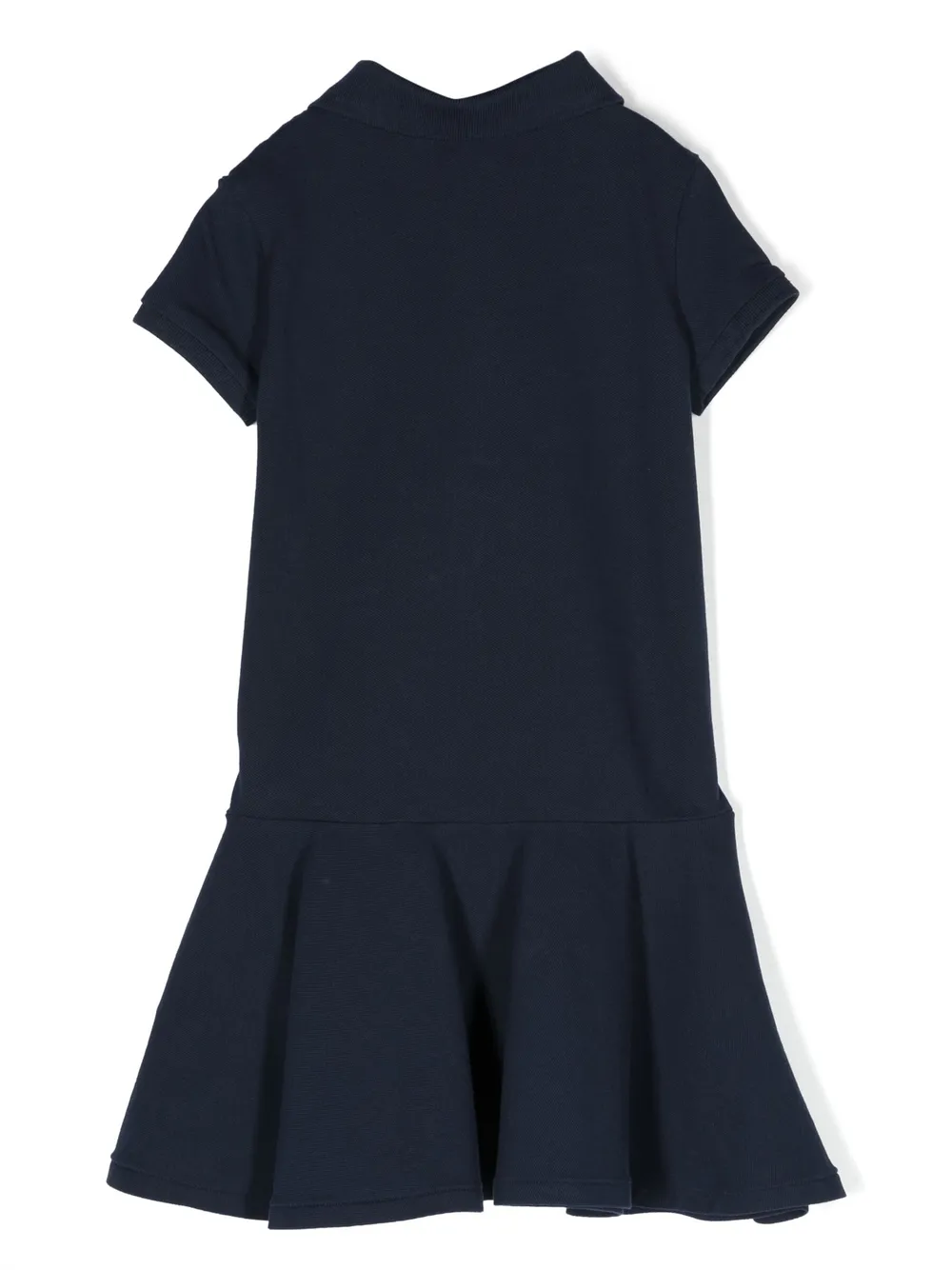 Платье с воротником поло и короткими рукавами POLO RALPH LAUREN KIDS, синий — фото 2