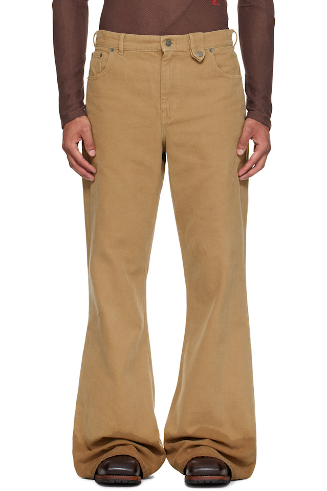 

Джинсы Samy с широкими штанинами Egonlab, бежевый