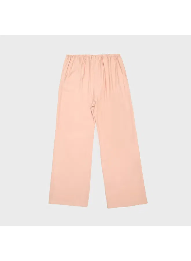 Брюки свободные с завязкой на поясе Zara, оранжево-розовый — фото 3