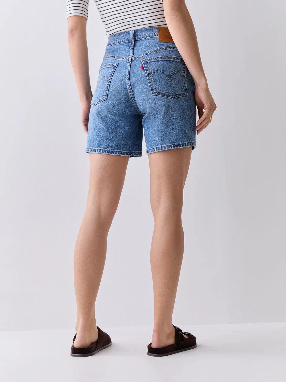Шорты джинсовые 501 Mid Thigh Levi's, синий деним — фото 4