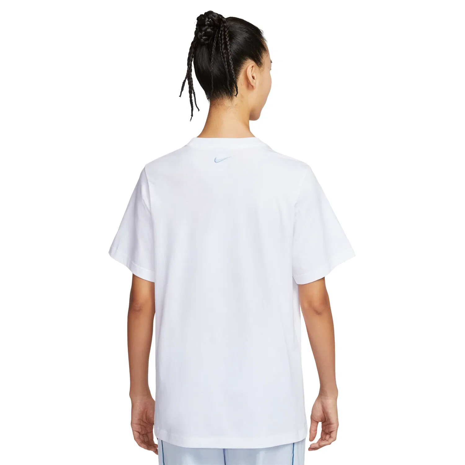 Женская футболка T-Shirt Asia Sizing 'White' Nike, белый — фото 2