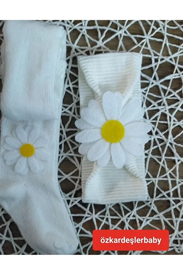 Детские носки с бантом Özkardeşler Baby, Cream Color