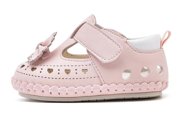 Детские пинетки из синтетической кожи EBMINI, Pink