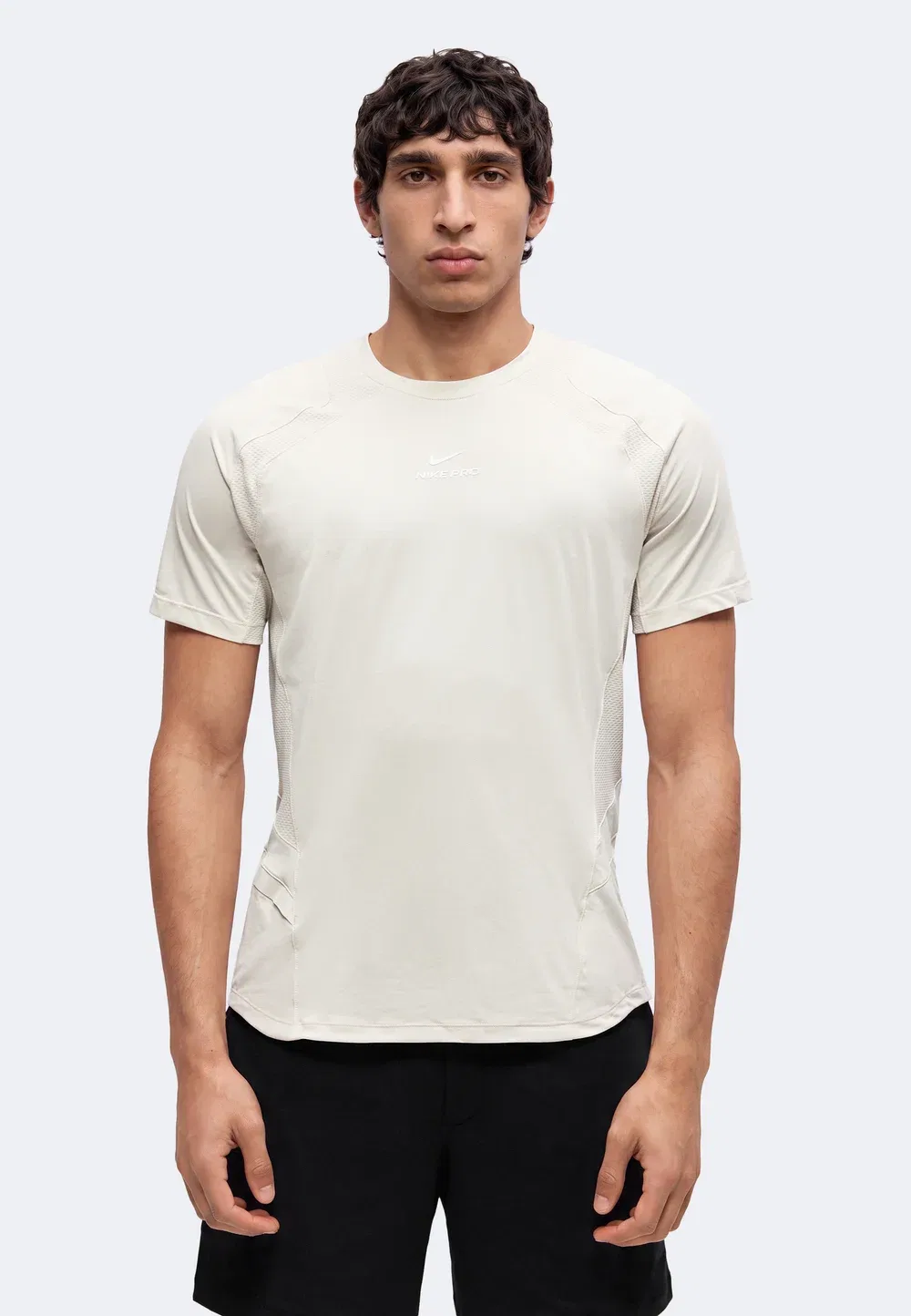 M np dfadv npt ss top - print t-shirt Nike Performance, Light Orewood Brown/Light Orewood Brown/White
