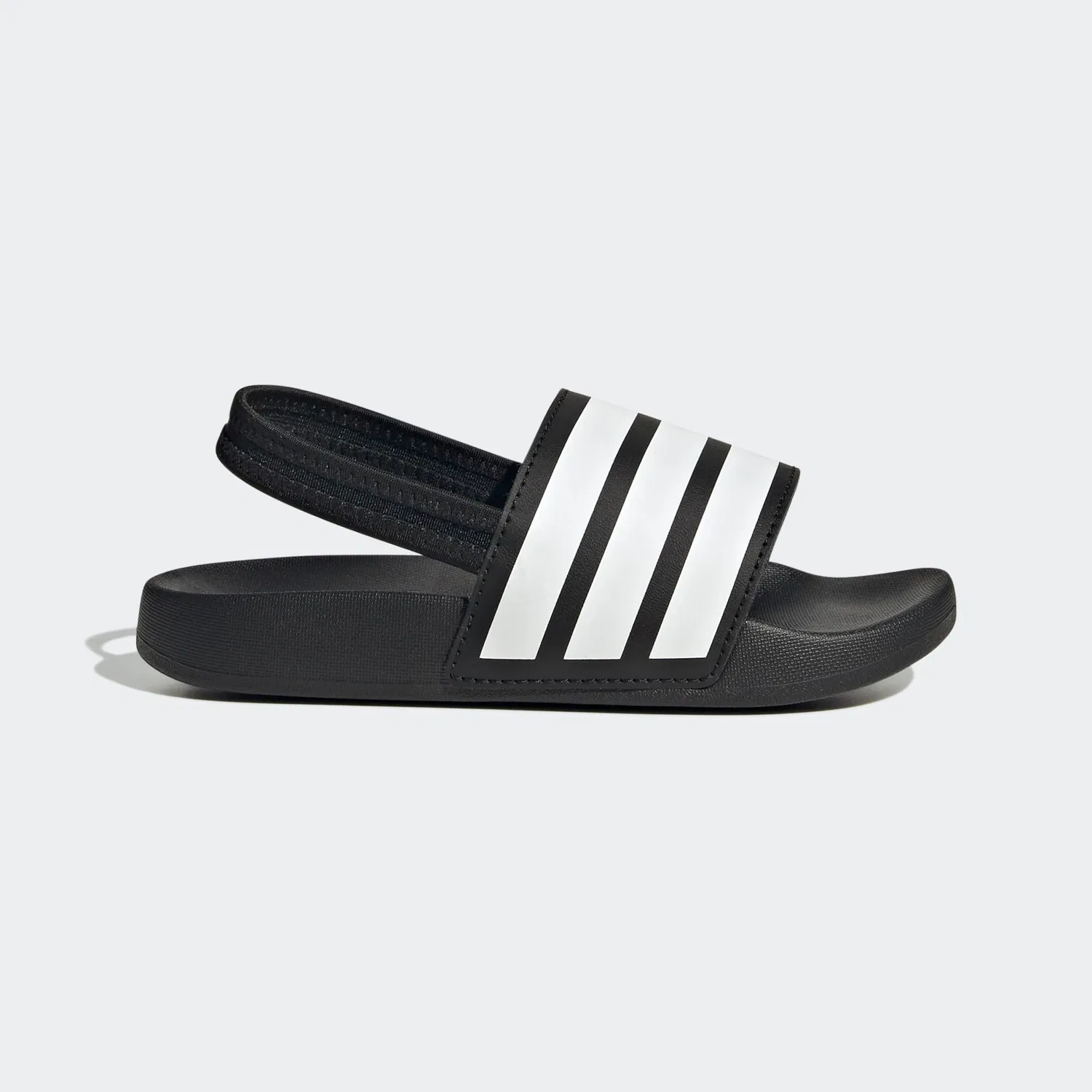 Детские шлепанцы с одним ремешком Adidas Sportswear, Core Black / Cloud White / Core Black — фото 3