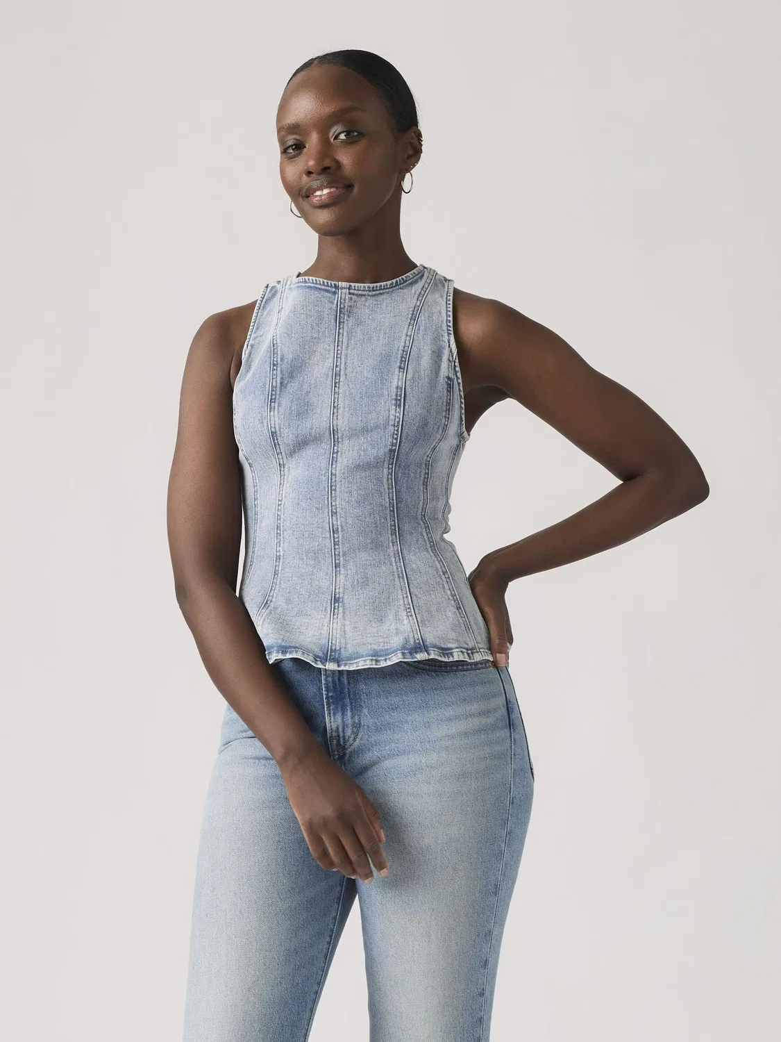 Топ джинсовый Leighton Levi's, Blue Denim