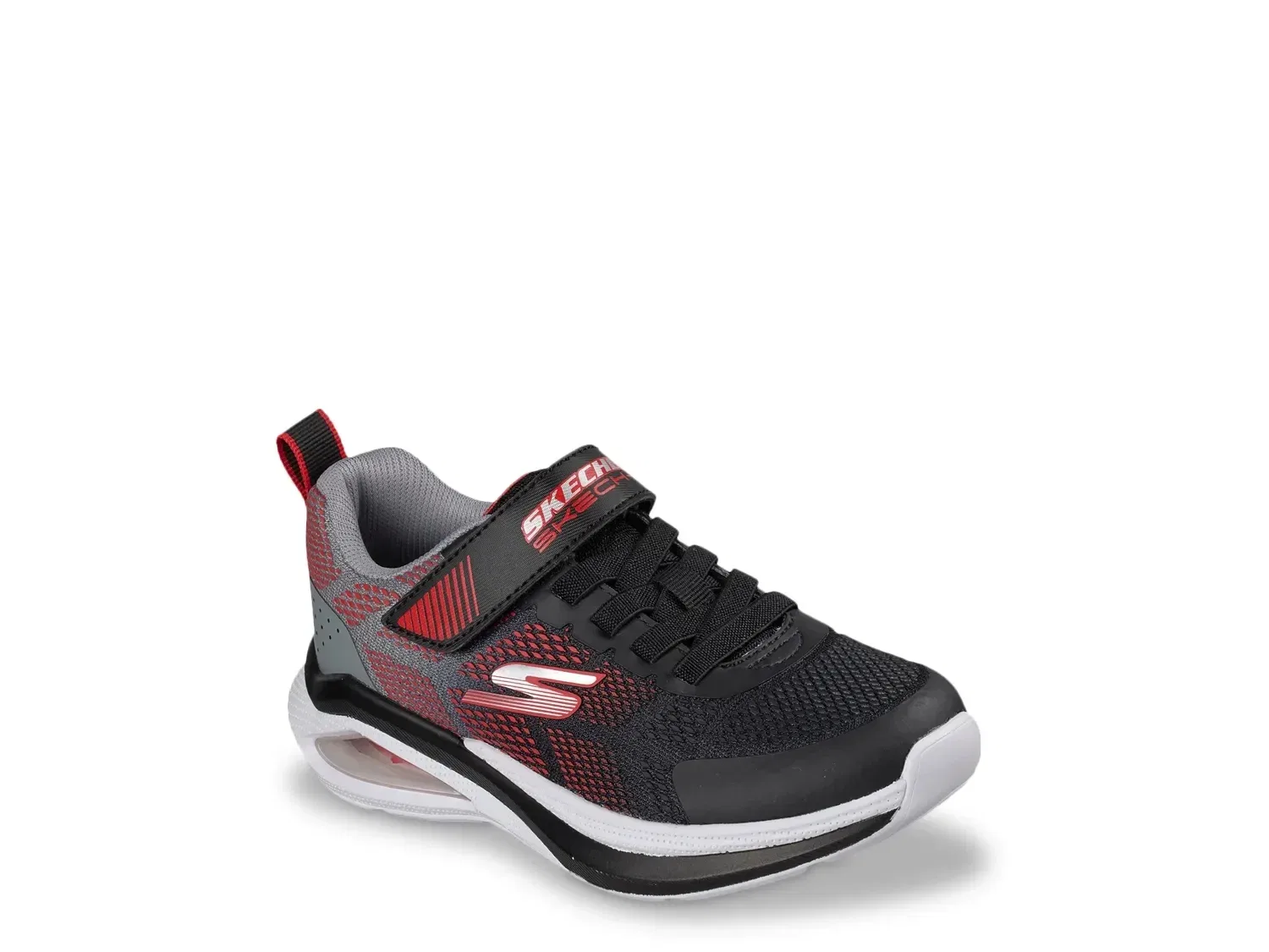 Кроссовки детские Skechers Microspec Max Velocity, черно-красные