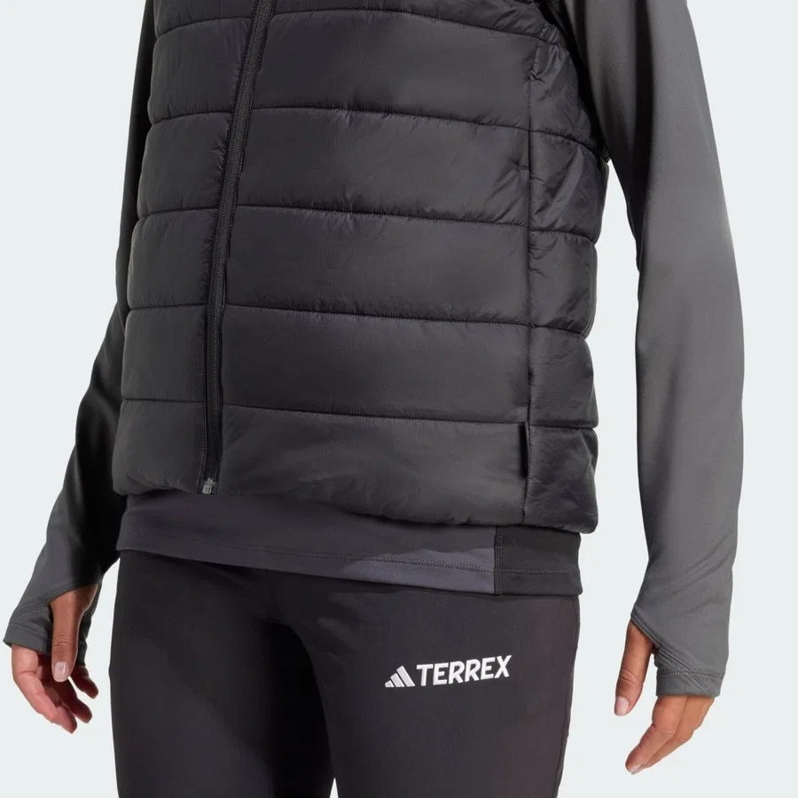 Утепленный жилет с принтом Terrex Multi Essentials CLIMAWARM adidas, Черный — фото 4