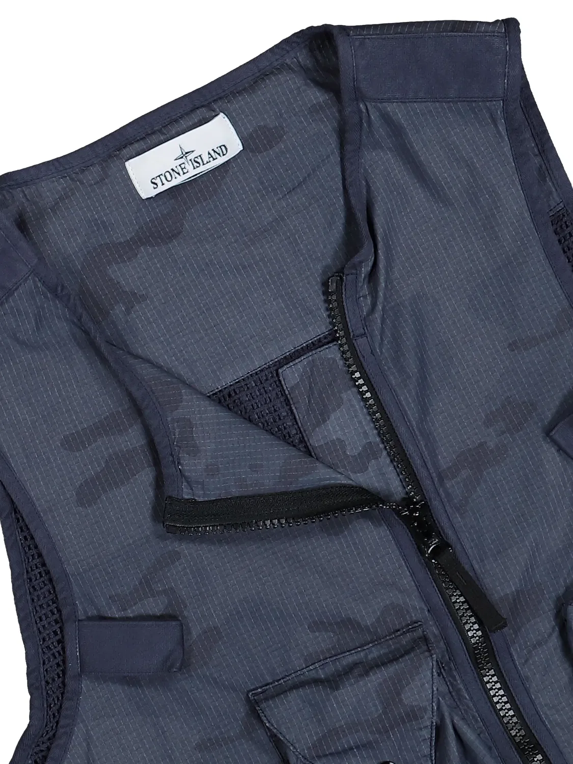 Stone Island Жилет Ripstop-TC синий — фото 3