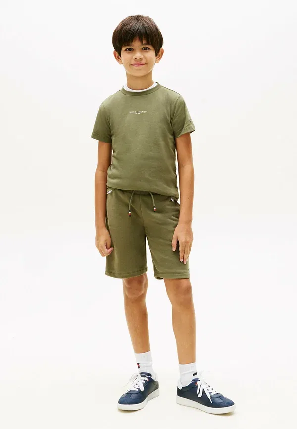 Брюки хлопковые Essential set - tracksuit bottoms Tommy Hilfiger, Green, зеленый
