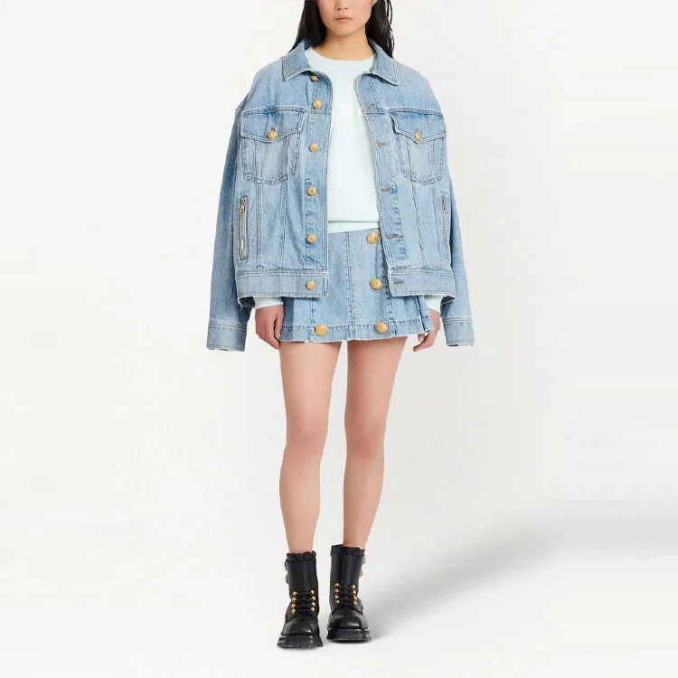 Свитшот женский Light Blue BALMAIN — фото 3