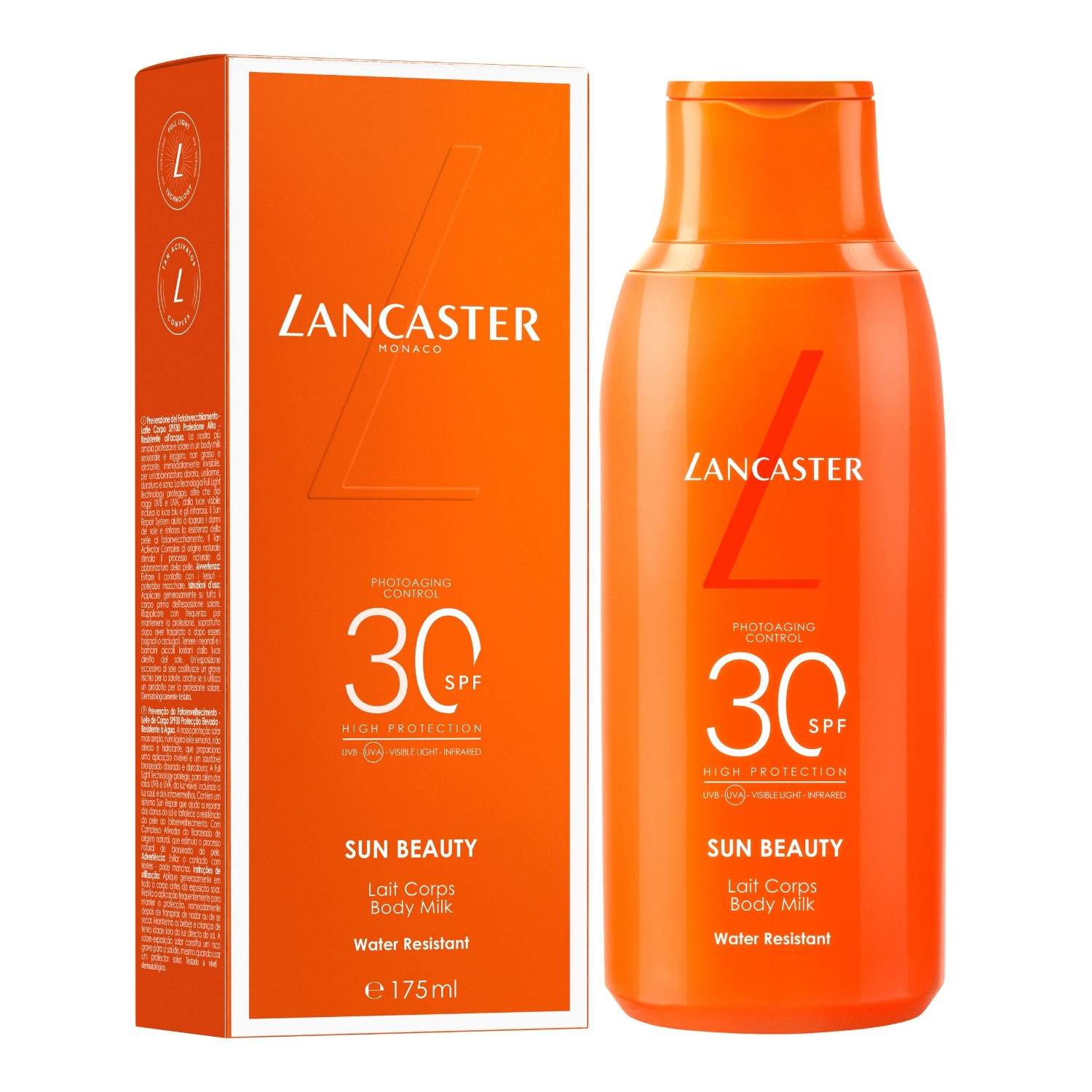 Солнцезащитный крем sun care sun beauty body milk spf30 Lancaster, объем 175 мл — фото 2
