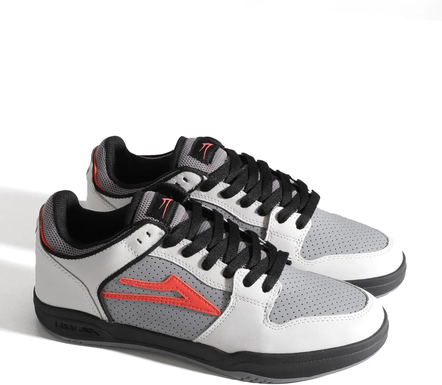 Мужские скейтбордистские кроссовки Lakai Telford Low, White Dove Coral — фото 2