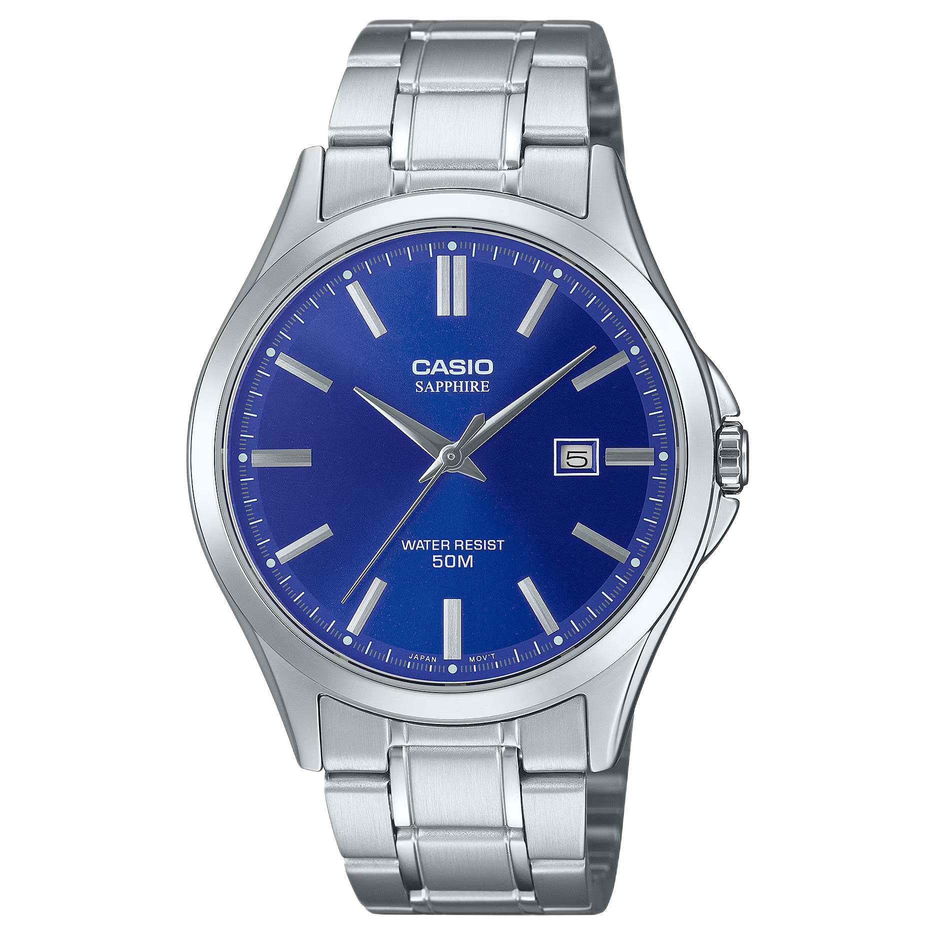 

CASIO G SHOCK коллекция кварцевый механизм браслет из нержавеющей стали мужские часы синий циферблат