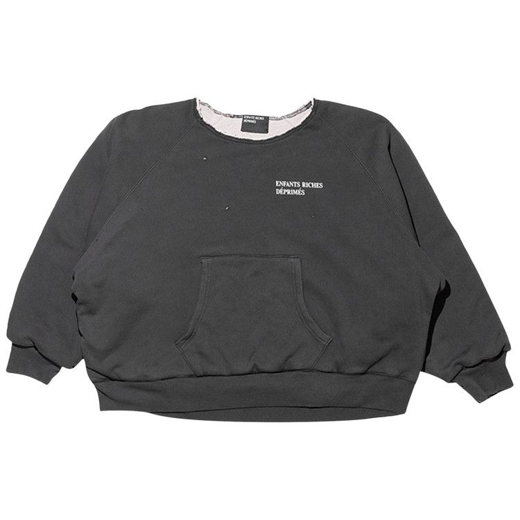 

Толстовка Enfants Riches Déprimés Lined Raglan Logo Sweatshirt, Vintage Black/Heather Grey