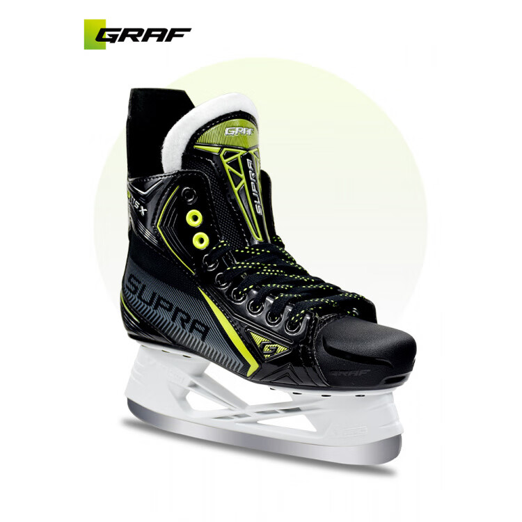 

GRAF Коньки G115X для детей и подростков, для соревнований и тренировок, черные, размер 30