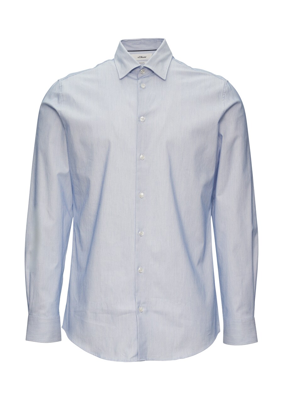 

Деловая рубашка s.Oliver BLACK LABEL Regular fit Business Shirt, синий