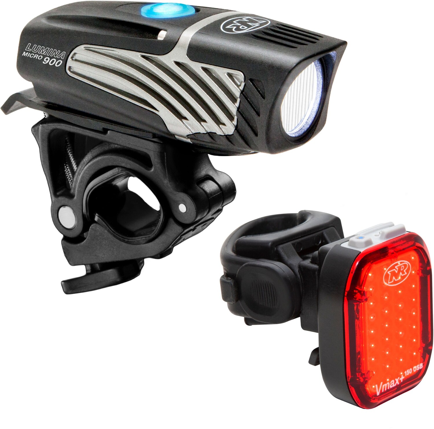 

Комплект передних велосипедных фонарей Lumina Micro 900 / задних Vmax+ 150 NiteRider, черный