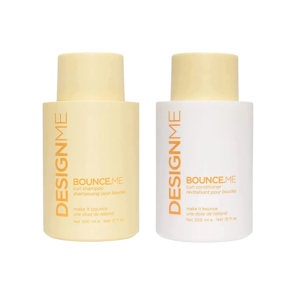 Design.Me BOUNCE.ME набор шампунь и кондиционер для кудрявых волос, 10 fl oz увлажняющий кондиционер и шампунь с аргановым маслом, против пушистости и для питания