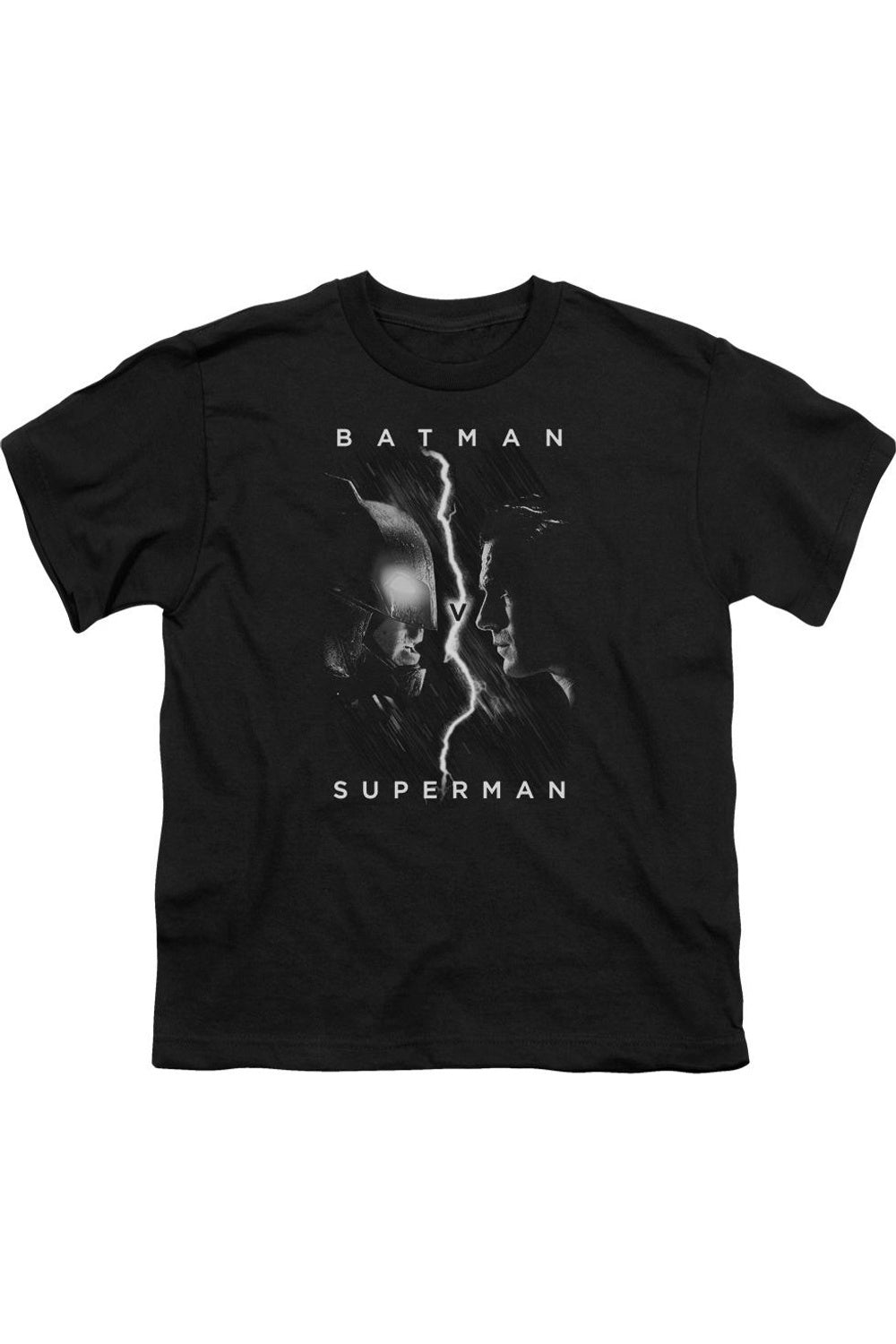 

Футболка с коротким рукавом для детей "Бэтмен против Супермена: лицом к лицу" Gildan, черный