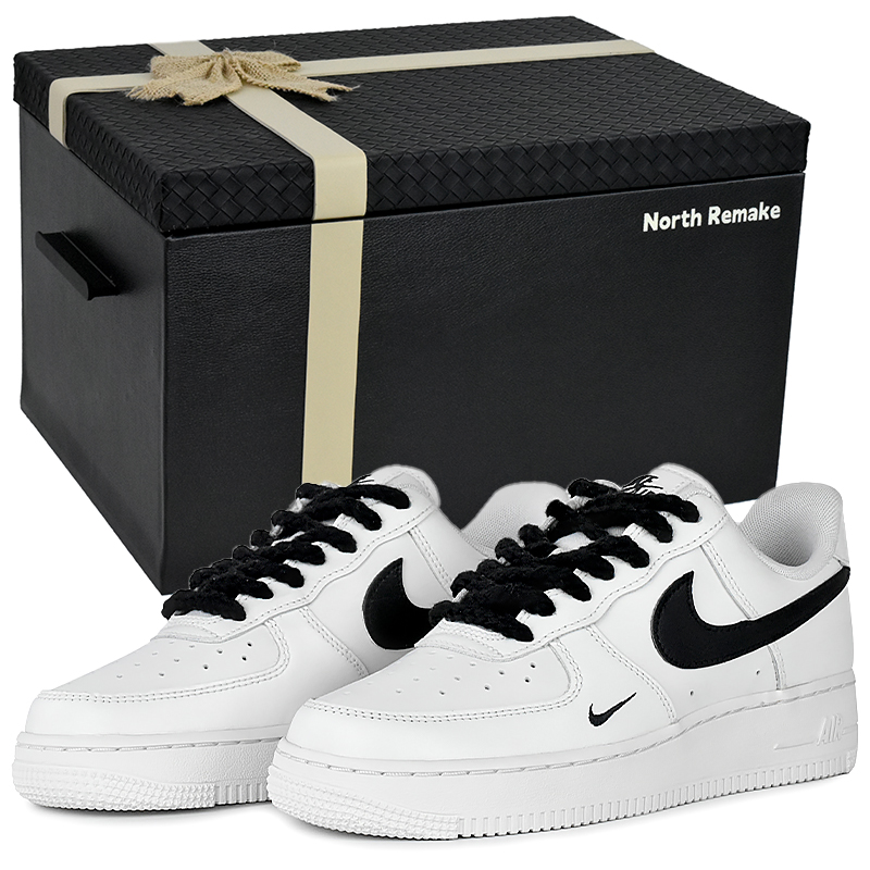 

Nike Air Force 1 White Shadow износостойкие и легкие низкие скейтбордские кроссовки унисекс черно-белые - черно-белые подарочная коробка 3, цвет Black White-Gift Box 3
