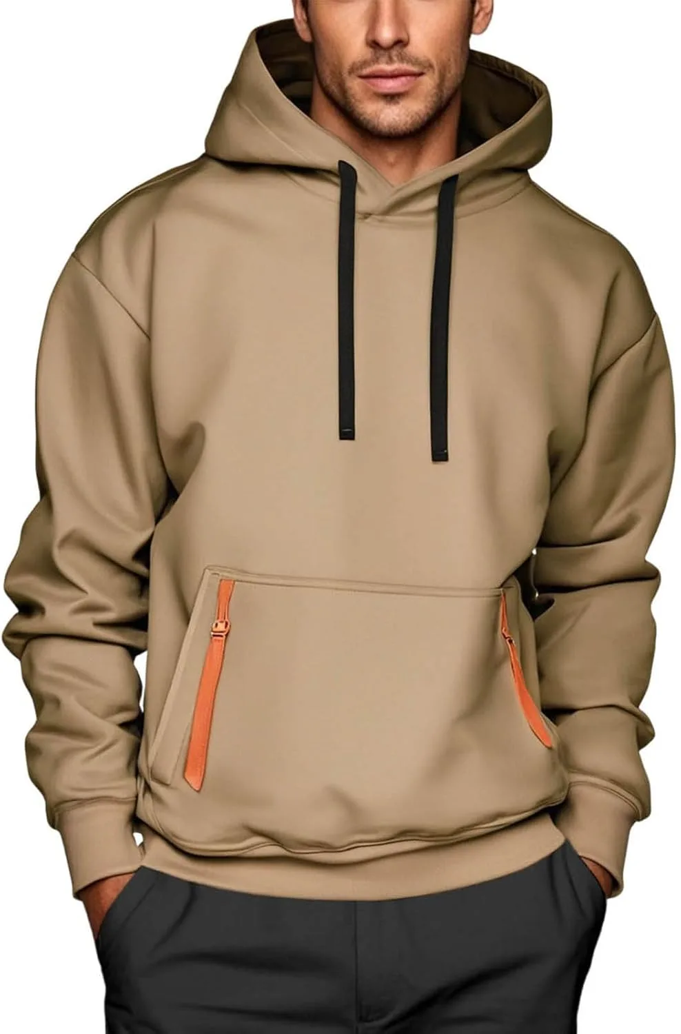 

Толстовка с капюшоном Quarter Zip для мужчин Plus Size Cheyubny