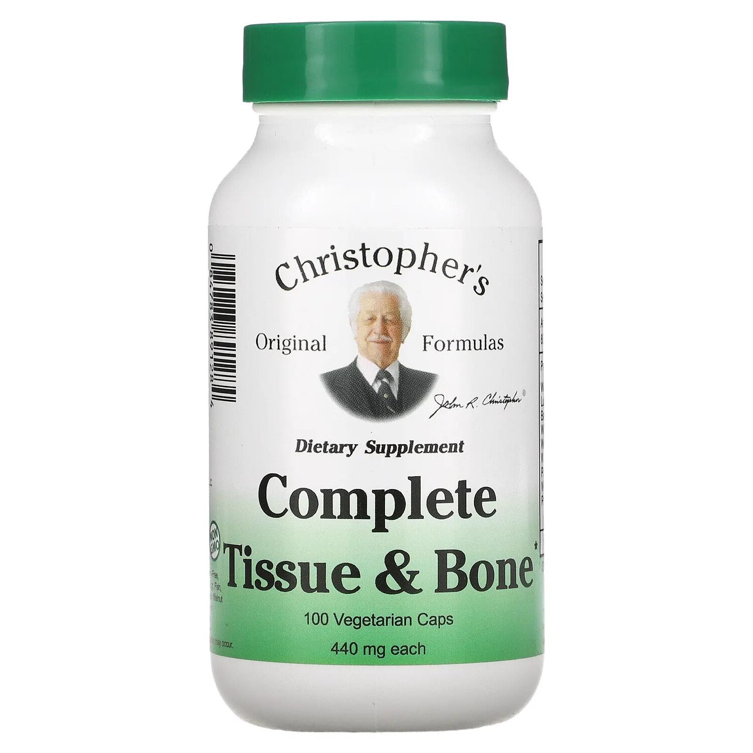 

Christopher's Original Formulas Здоровье тканей и костей 440 мг каждая 100 капсул в растительной оболочке